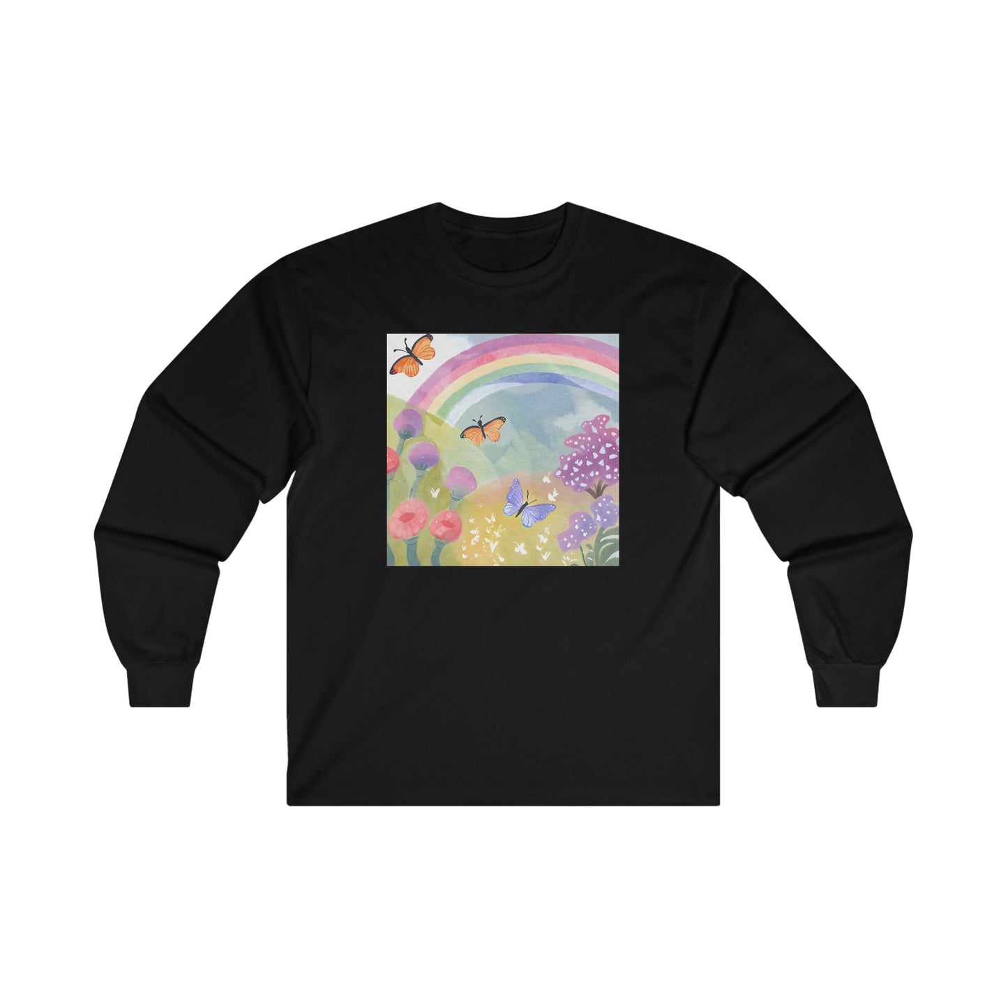 Butterflies in Garden v2 - Long Sleeve Tee