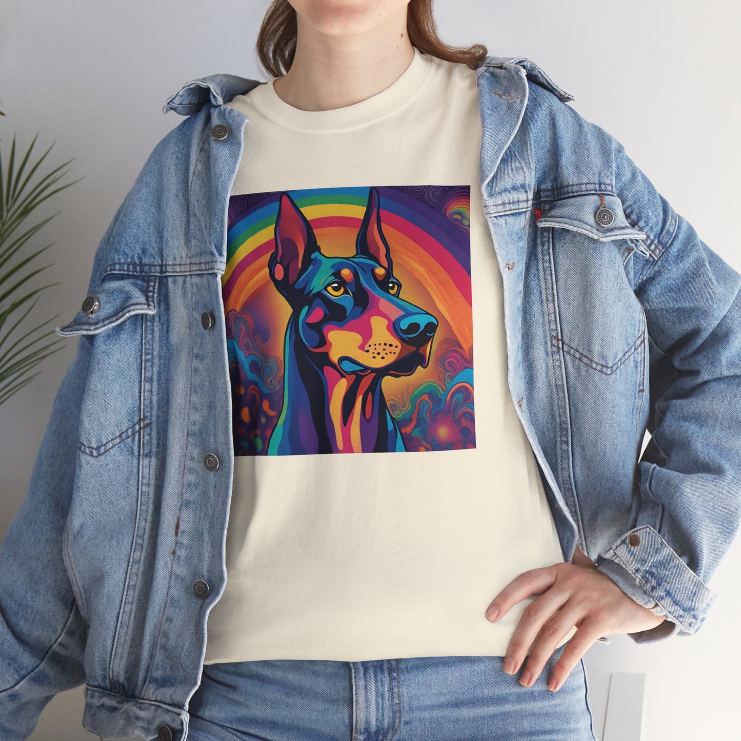 Psychedelic Doberman Pinscher T-shirt