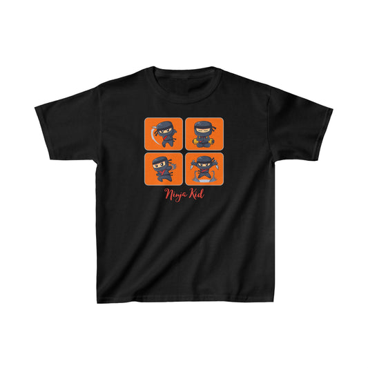 Ninja Kid Quad - Kids Heavy Cotton™ Tee