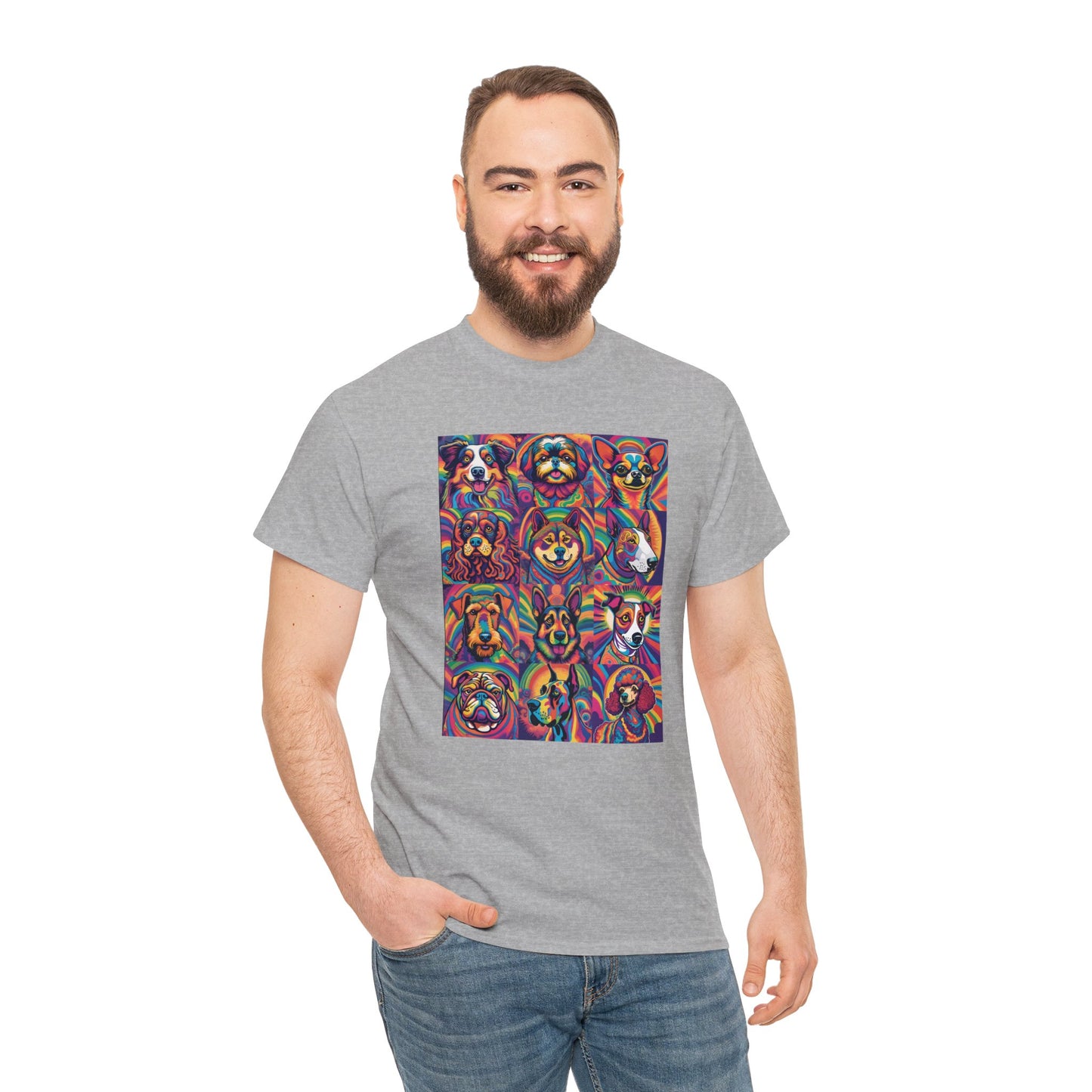 Psychedelic Dogs (12) T-shirt