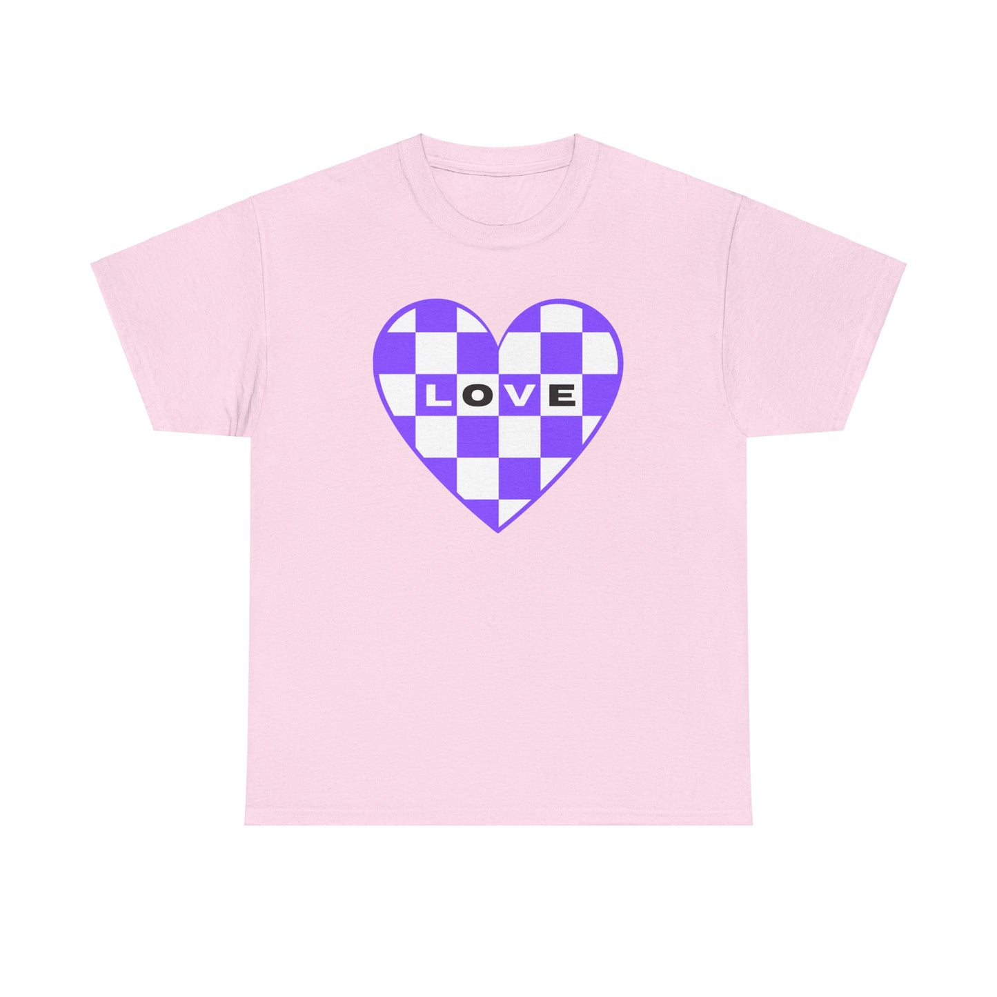 Love Checkerboard Heart T-shirt