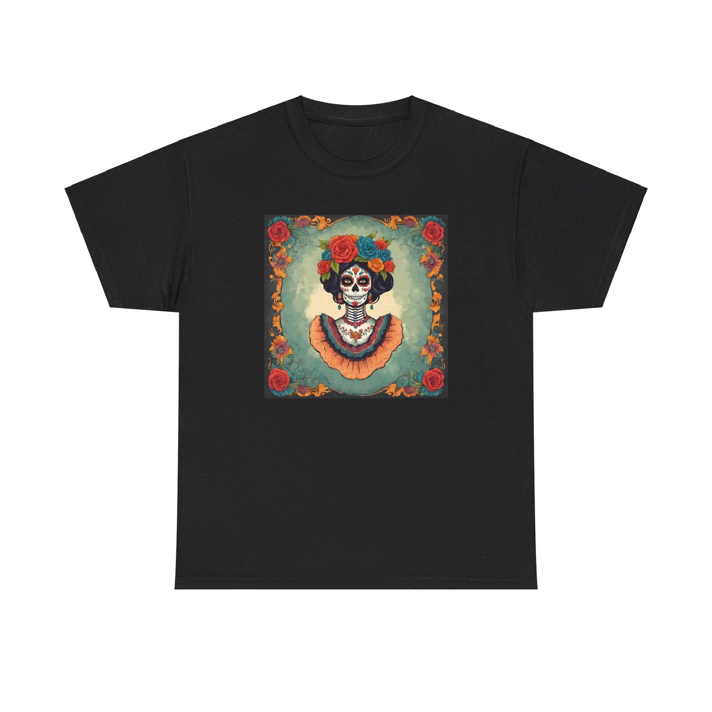 Day of the Dead - Antique La Calavera Catrina (the Elegant Skull) v2 T-shirt