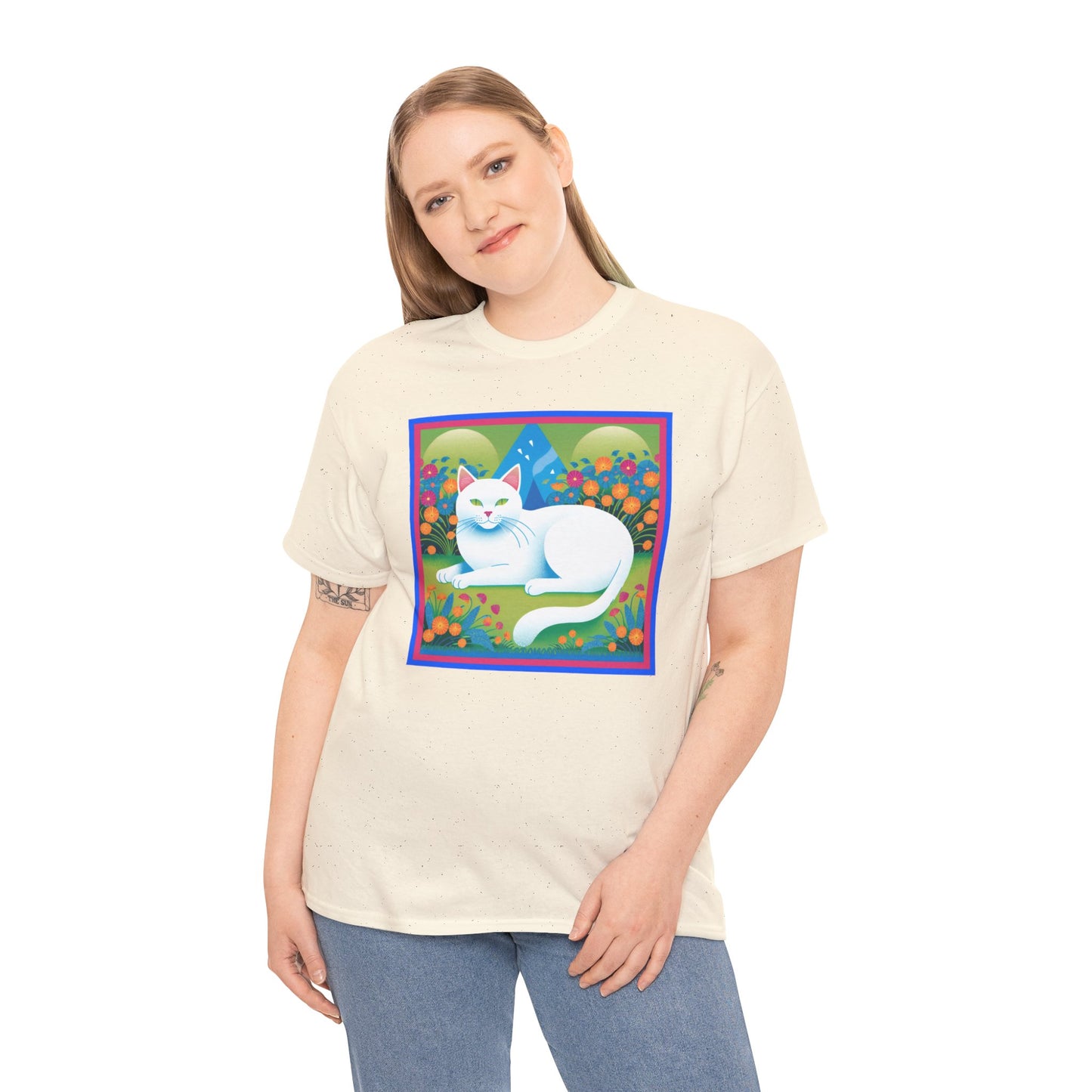 White Cat Retro v2 T-shirt