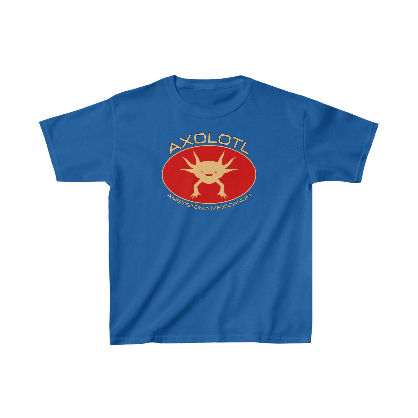 Axolotl with Scientific Name - Kids Heavy Cotton™ Tee