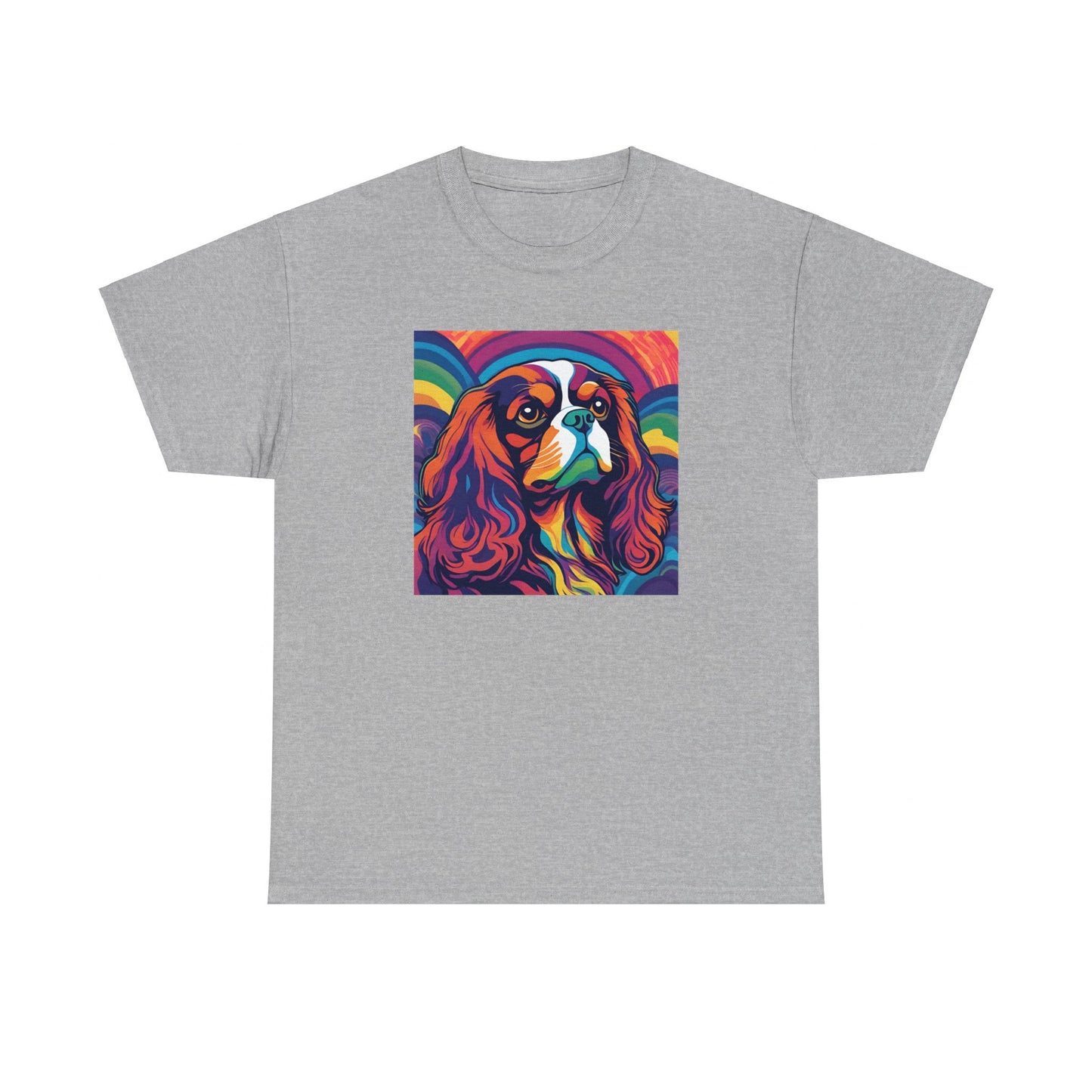 Psychedelic Cavalier King Charles Spaniel T-shirt