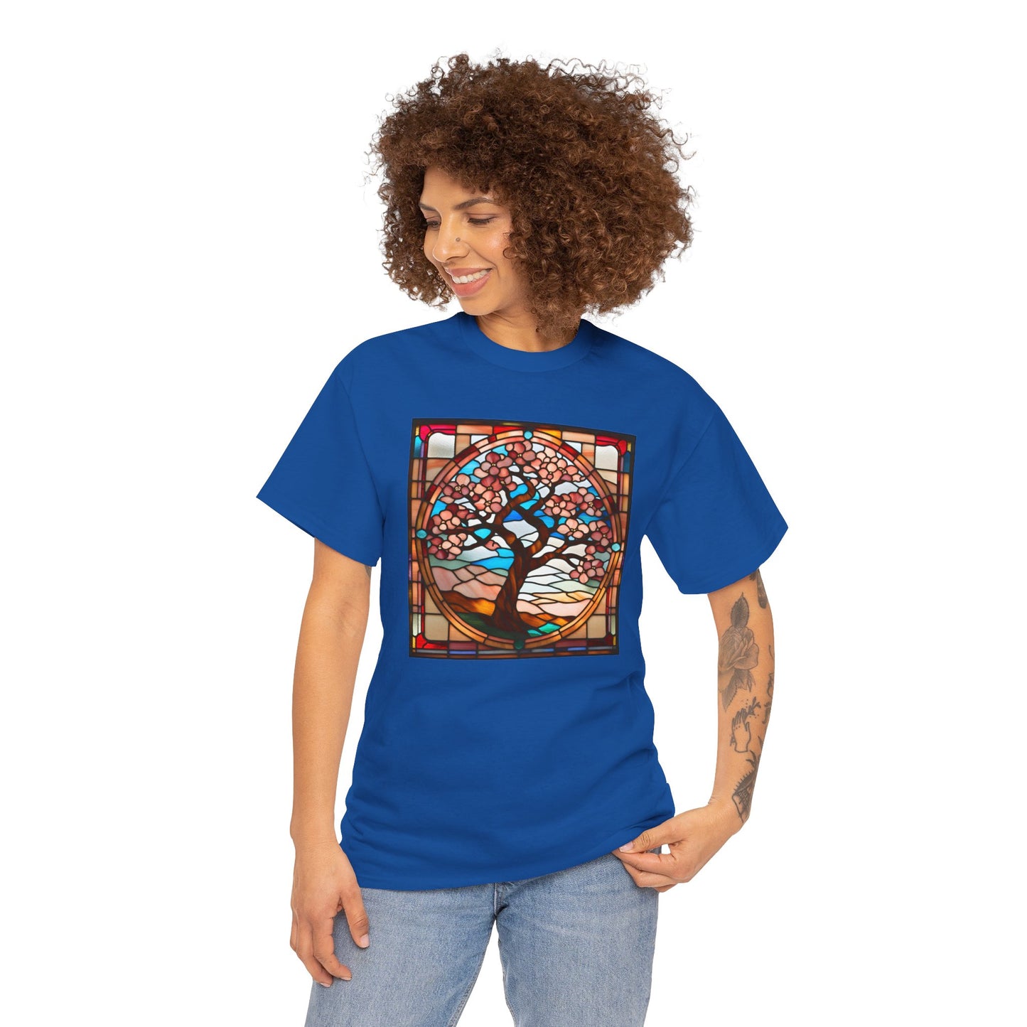 Cheery Blossom Tree Stained Glass T-shirt