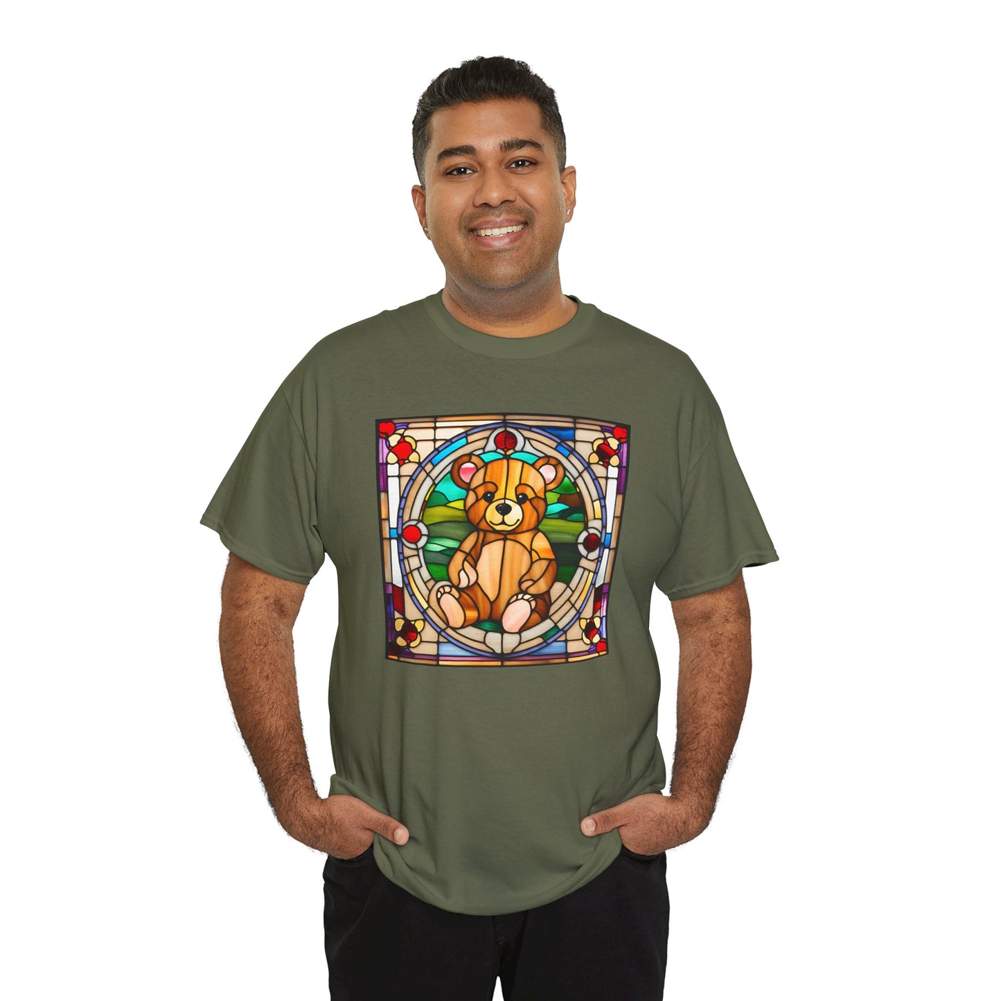 Teddy Bear Stained Glass T-shirt