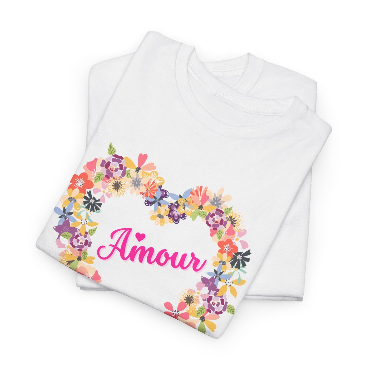 Amour with Flower Heart T-shirt