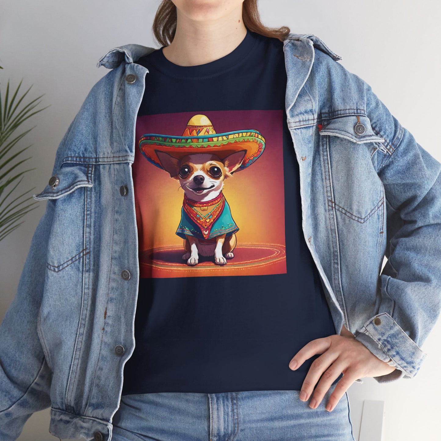 Chihuahua wearing Hat T-shirt