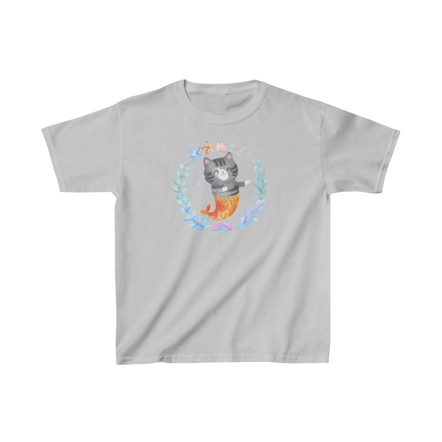 Mermaid Kitten - Tiggy - Kids Heavy Cotton™ Tee