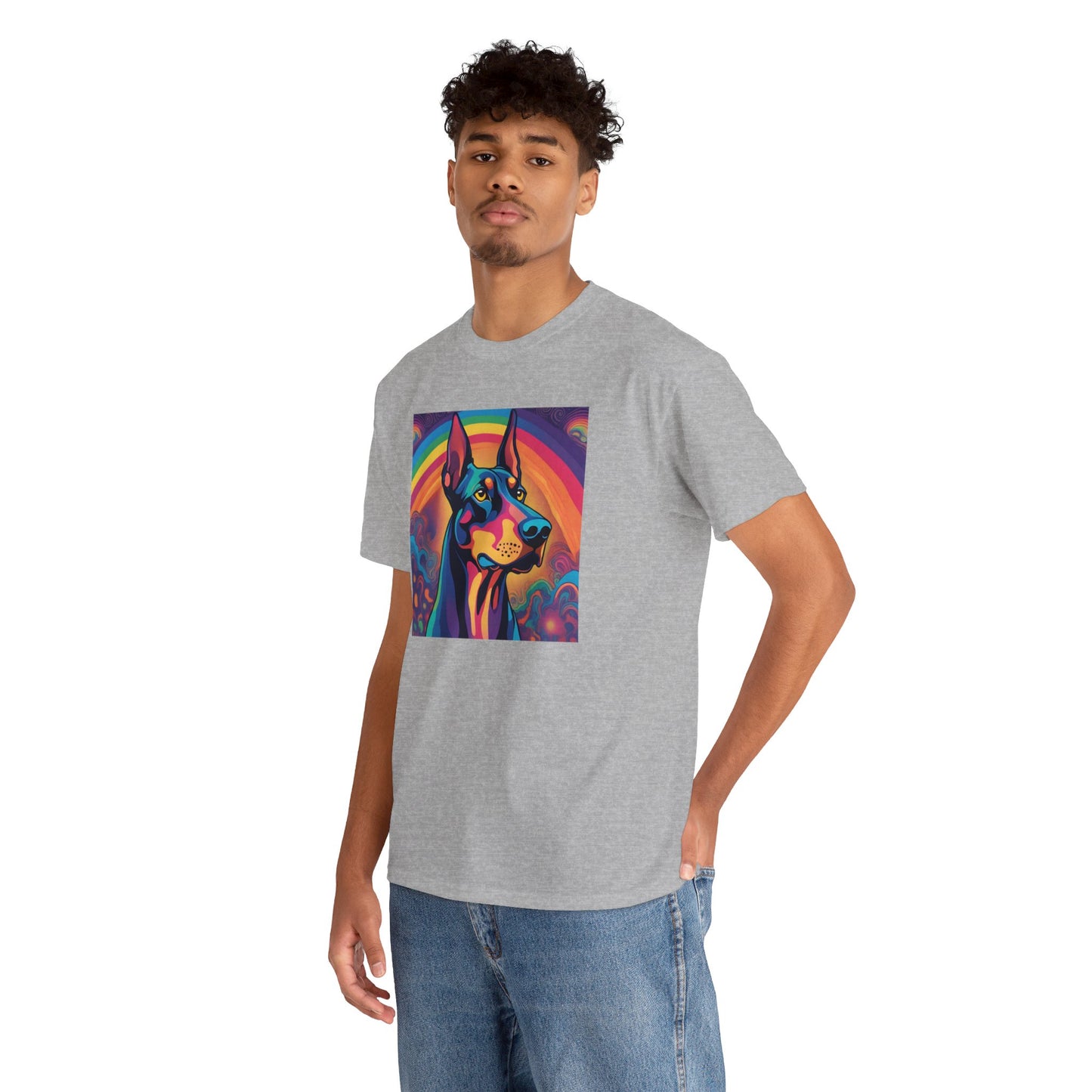 Psychedelic Doberman Pinscher T-shirt