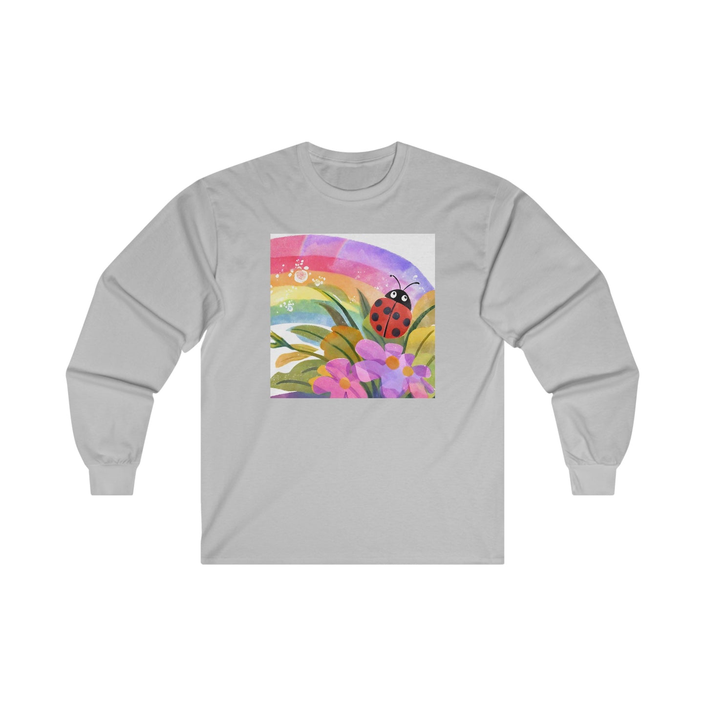 Ladybug in Garden v3 - Long Sleeve Tee