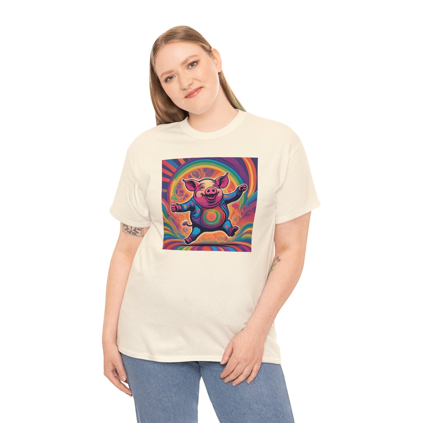 Psychedelic Dancing Pig T-shirt