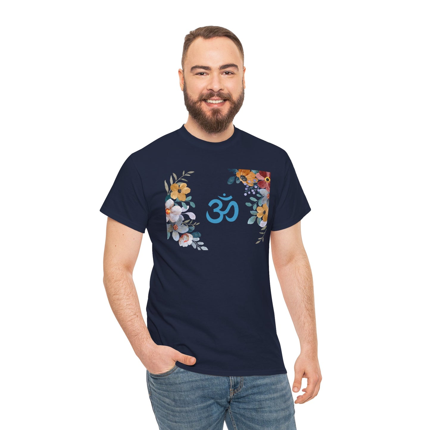 Om (with flowers) T-shirt