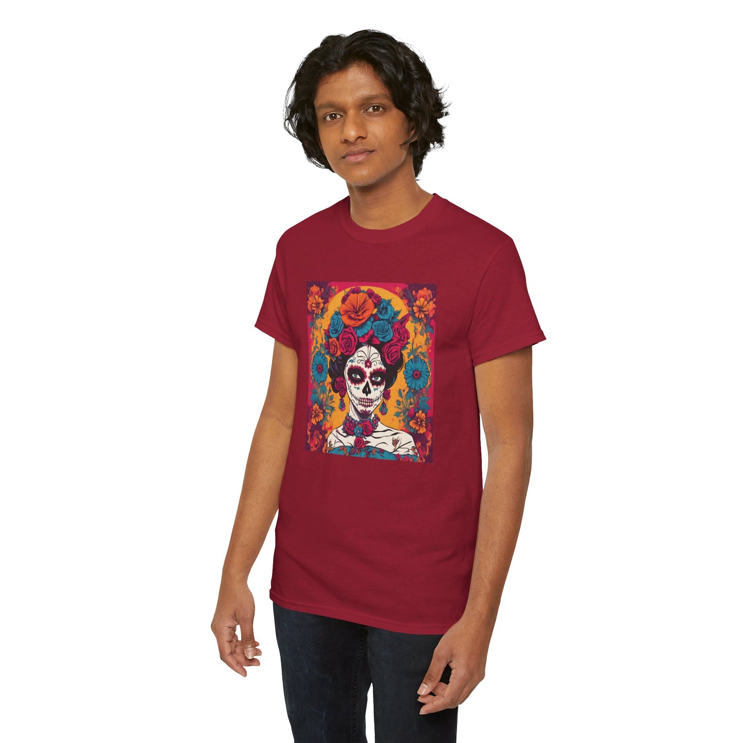 Day of the Dead Mary of Guadalupe Popart v1 T-shirt