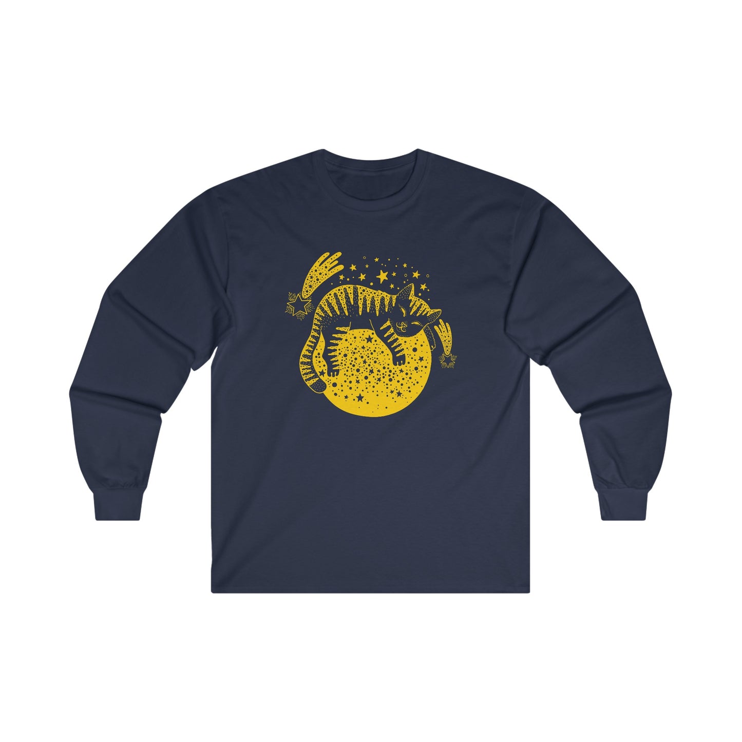 Cat on the Moon - Long Sleeve Tee