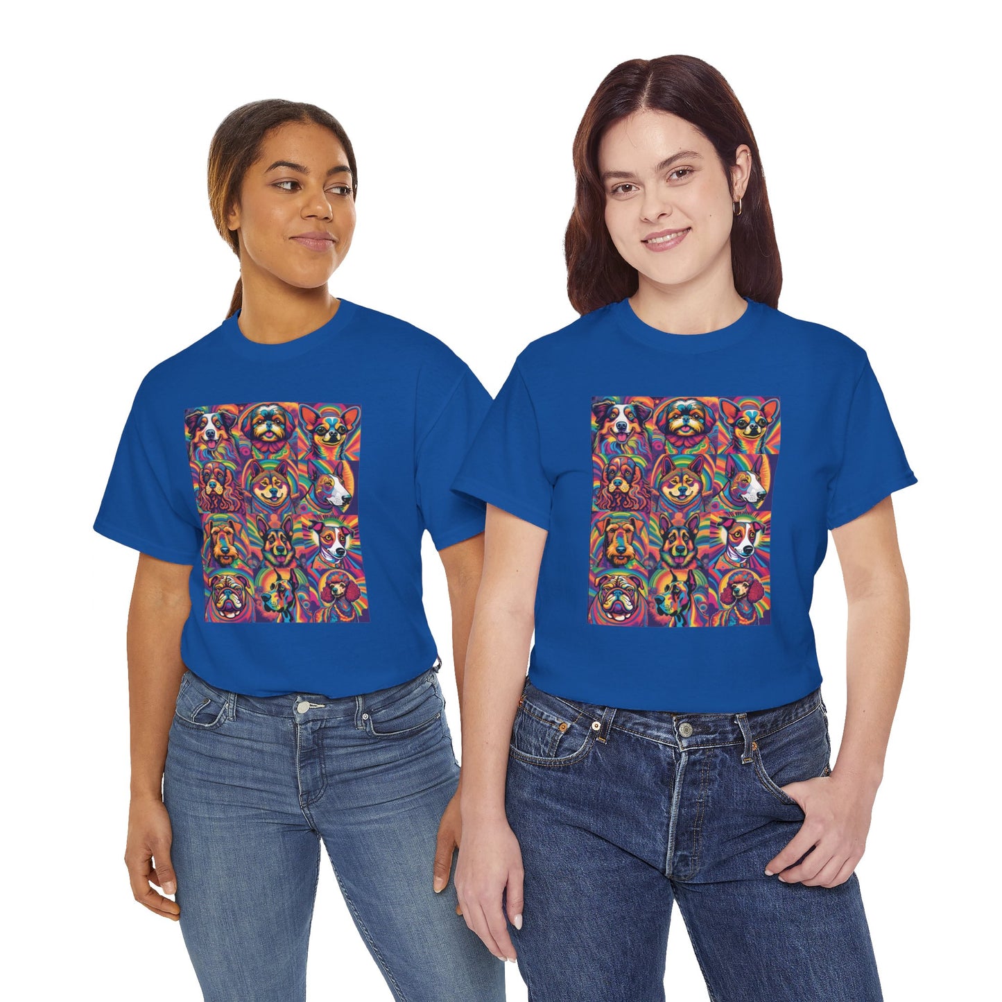 Psychedelic Dogs (12) T-shirt