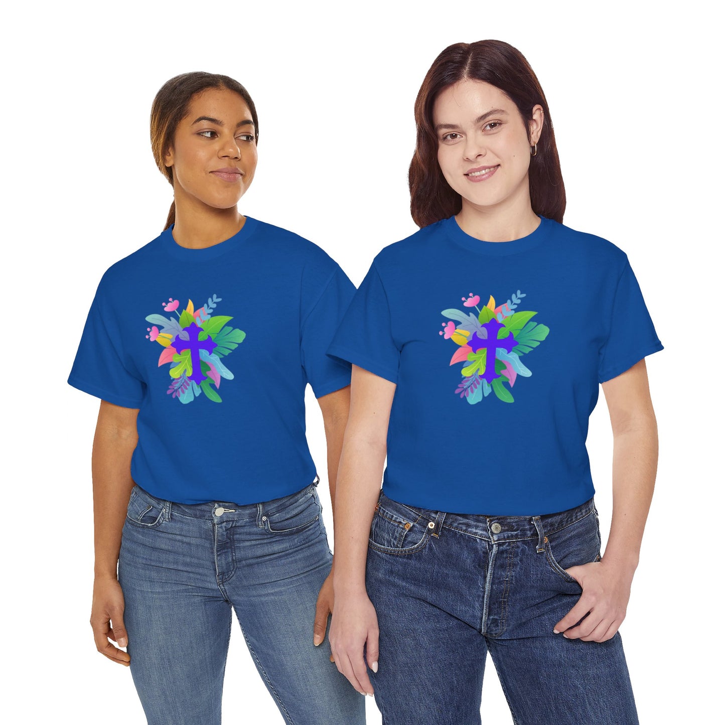 Cross on Flowers T-shirt