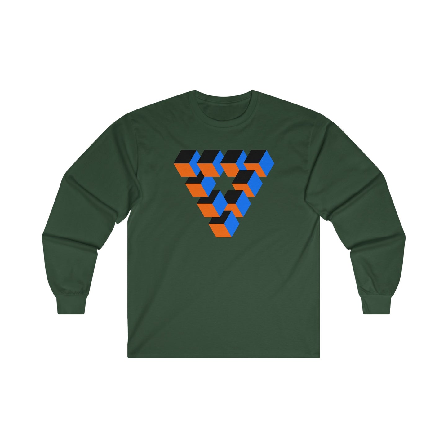 Cube Abstract - Long Sleeve Tee