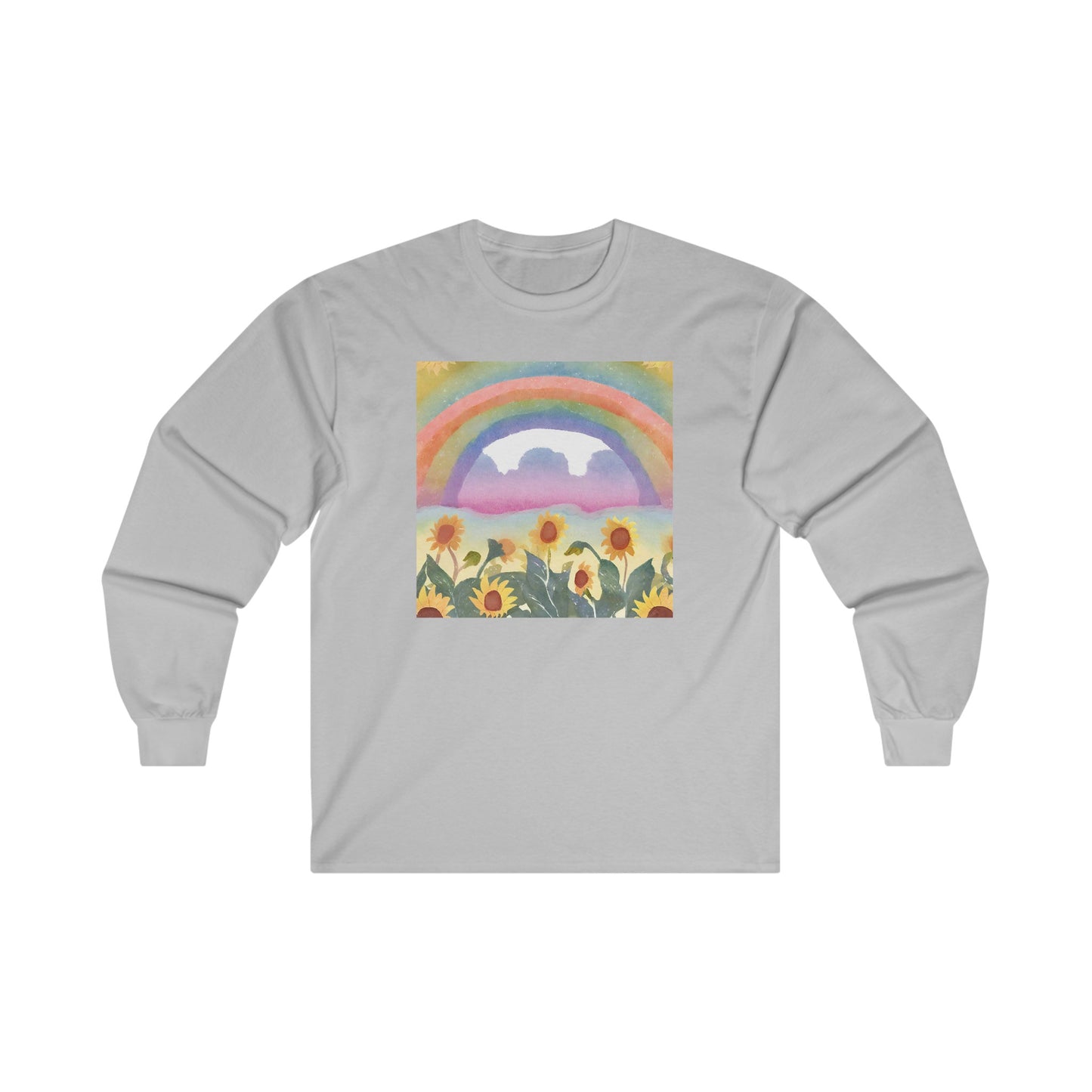 Sunflowers & Rainbow v3 - Long Sleeve Tee