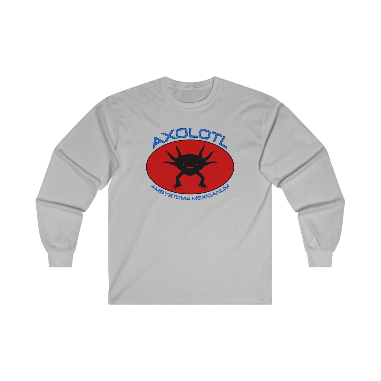 Axolotl with Scientific Name - Long Sleeve Tee