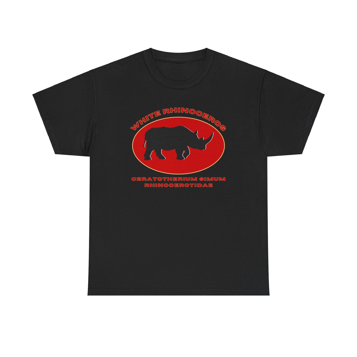 White Rhinoceros with Scientific Names T-shirt