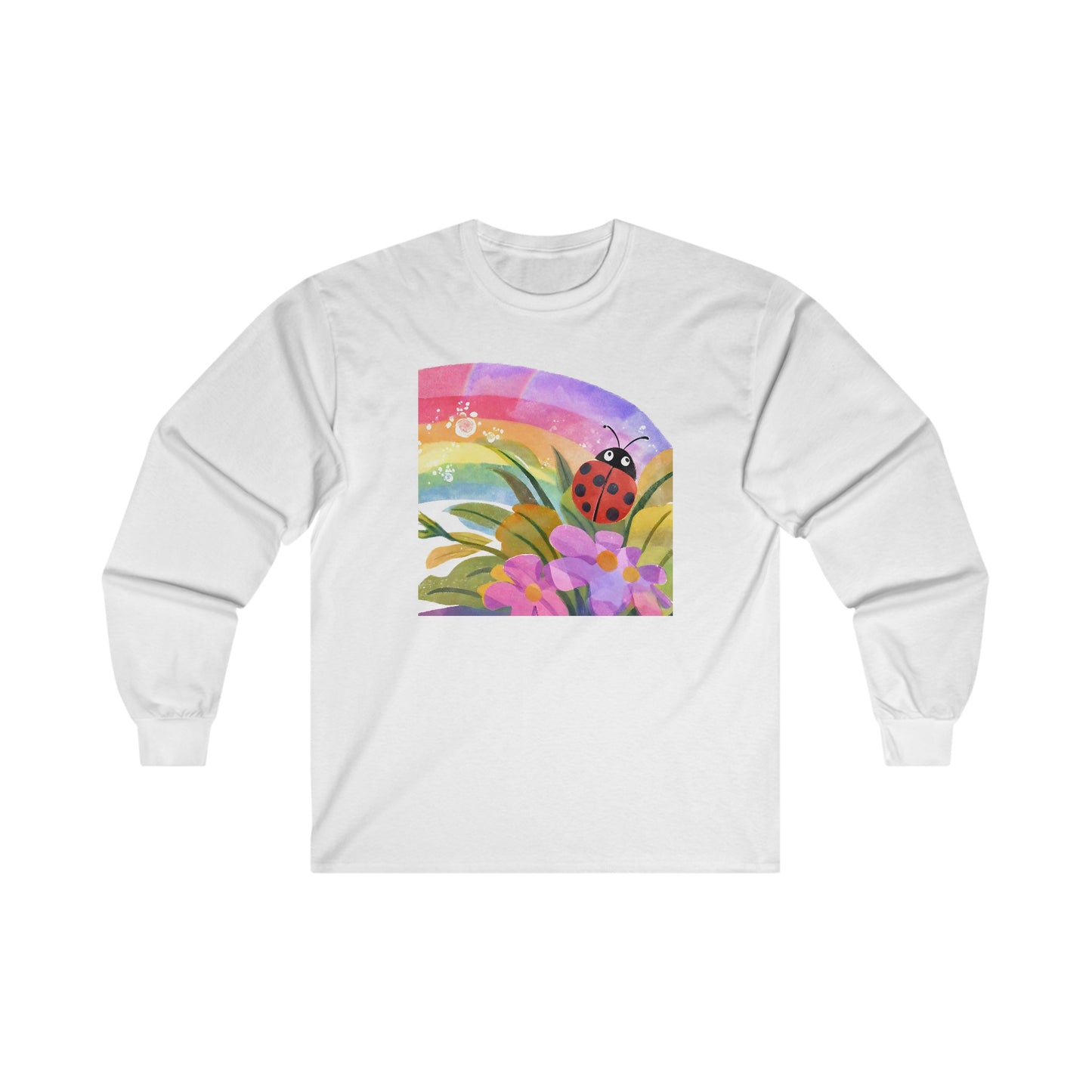 Ladybug in Garden v3 - Long Sleeve Tee