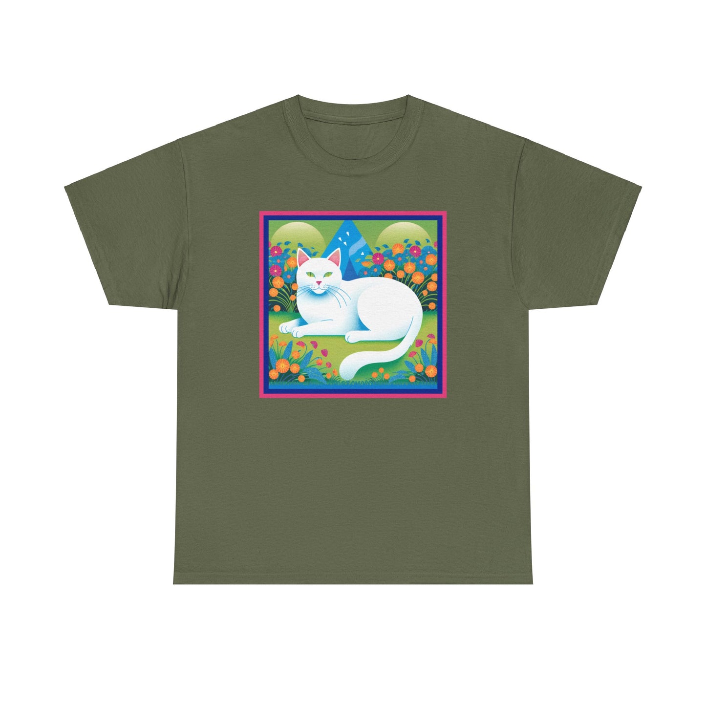 White Cat Retro v2 T-shirt