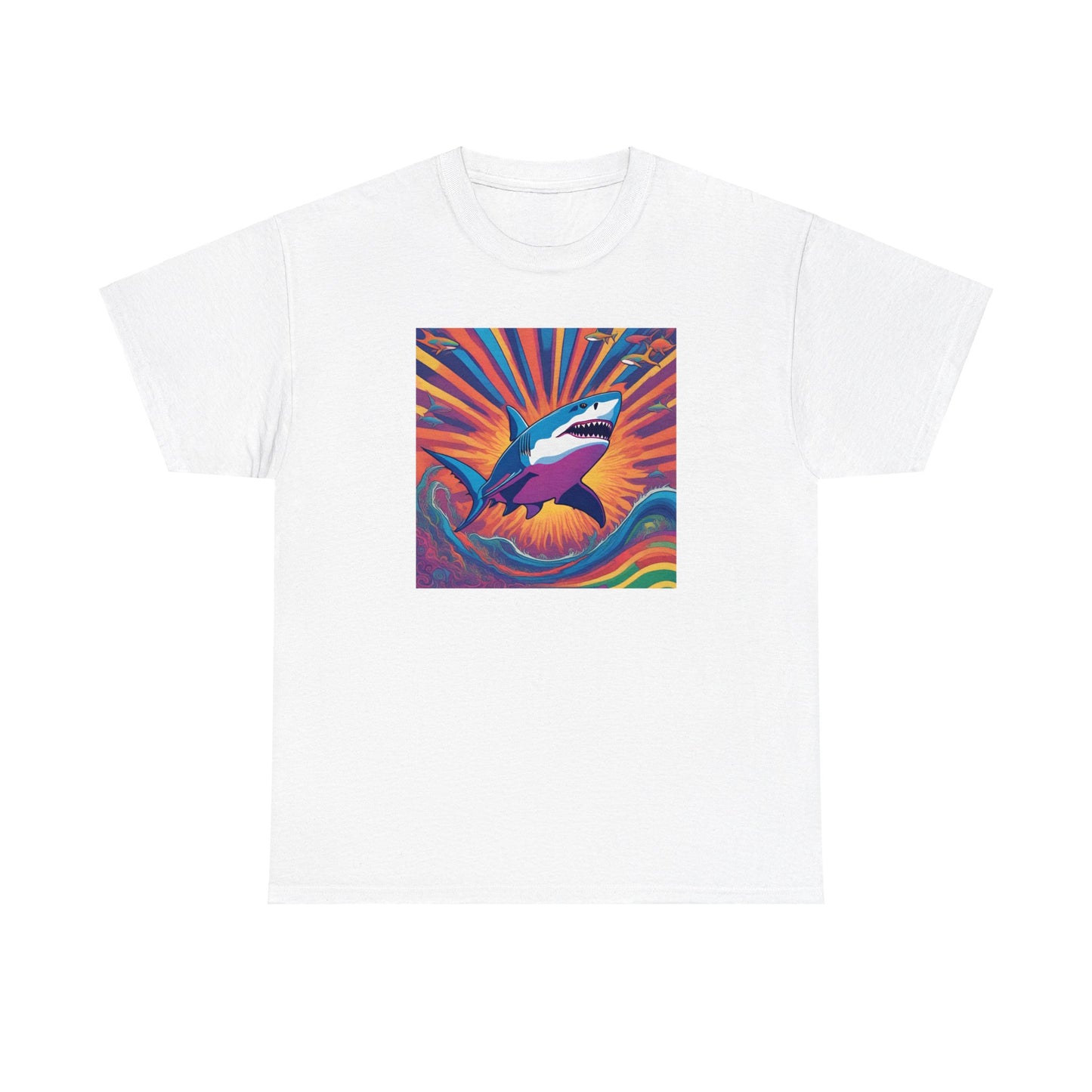 Psychedelic Great White Shark T-shirt