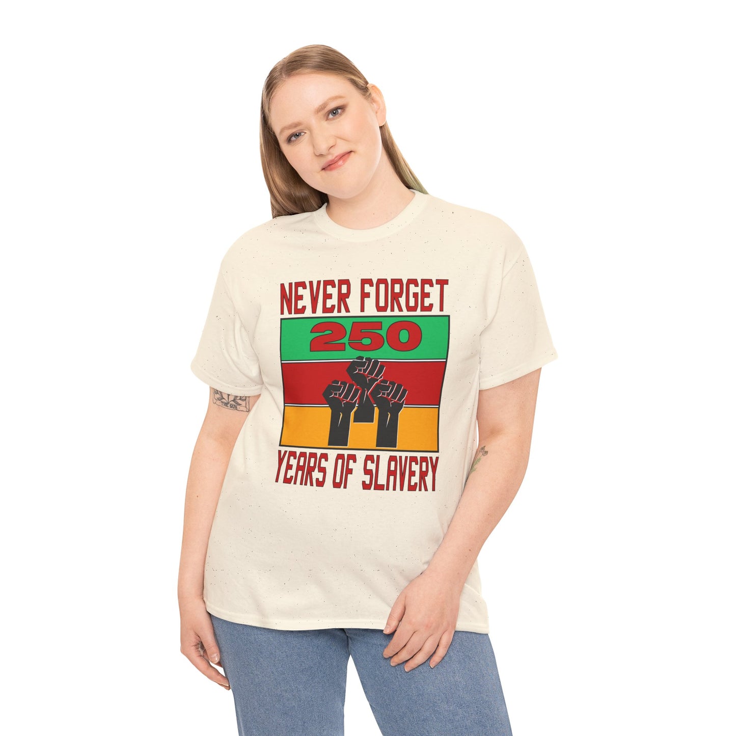 Never Forget - 250 Years of Slavery T-shirt