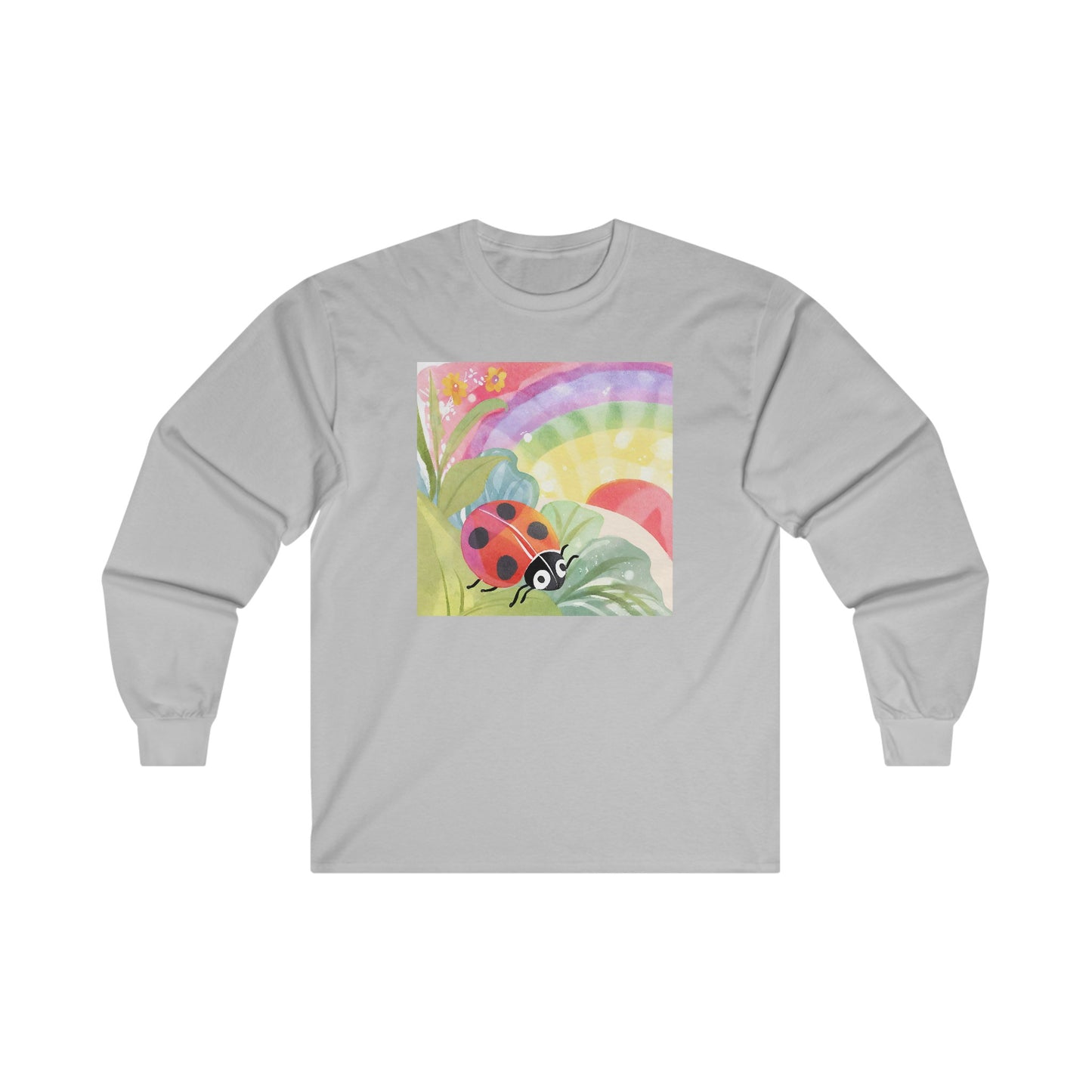 Ladybug in Garden v2 - Long Sleeve Tee