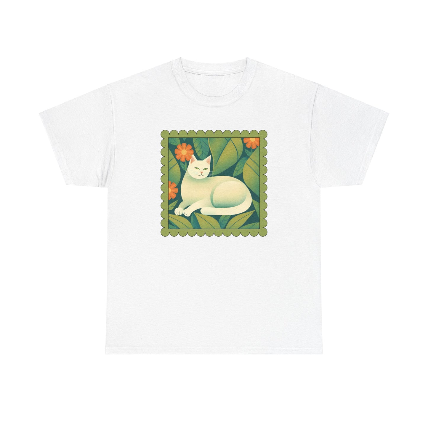 White Cat Retro T-shirt