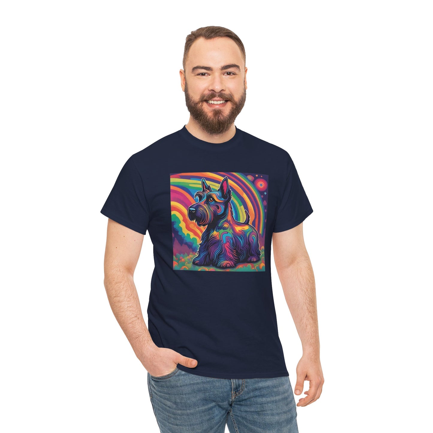 Psychedelic Scottish Terrier T-shirt