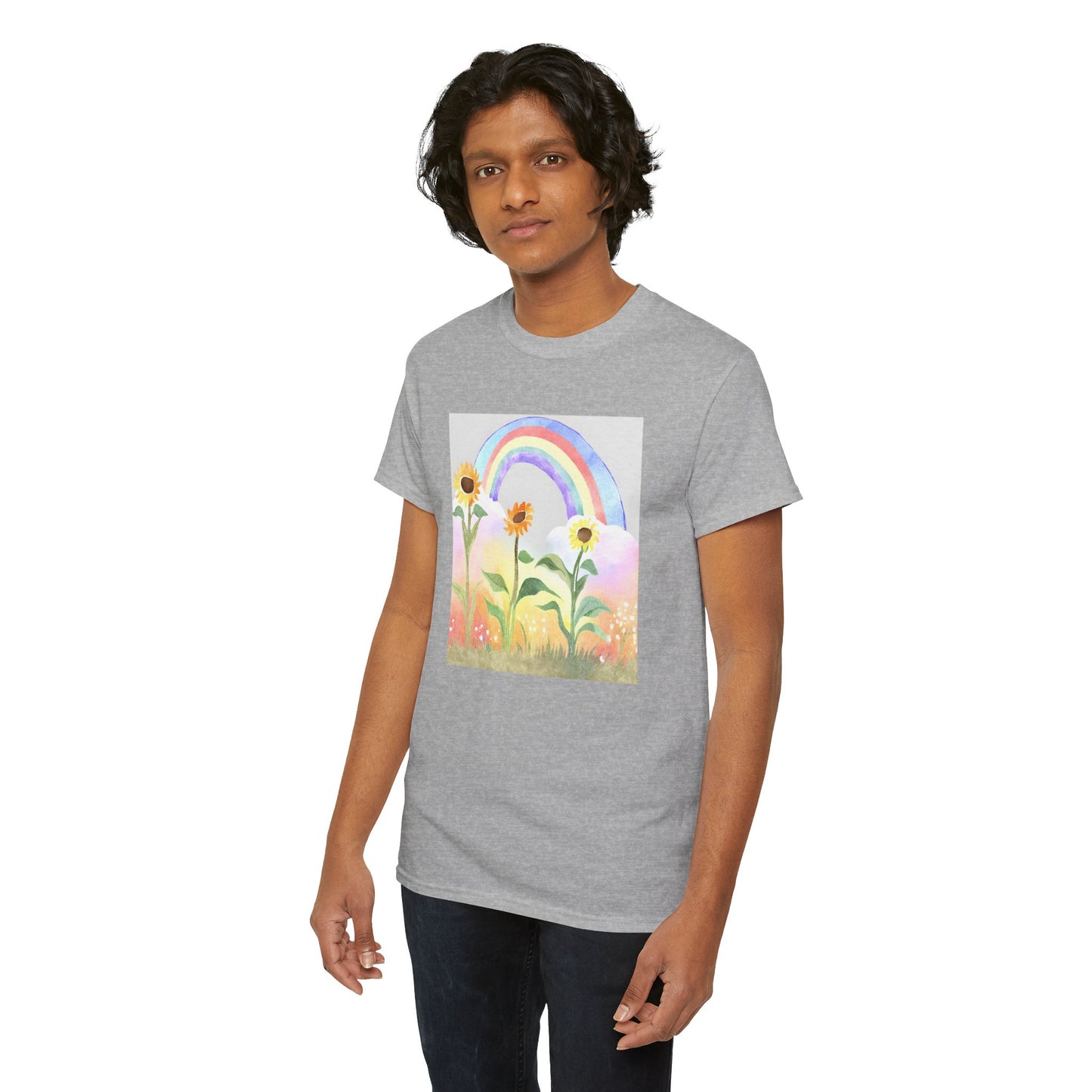 Sunflowers & Rainbow v4 T-shirt