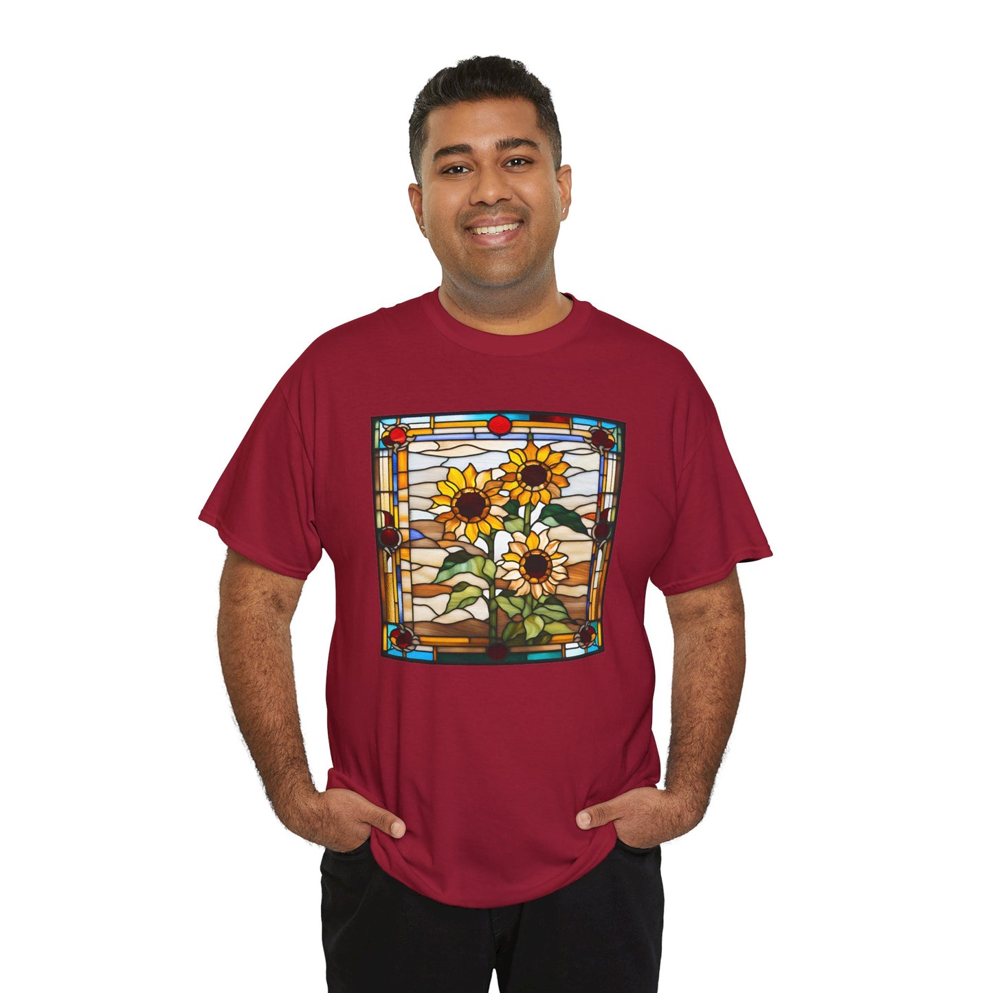 Sunflowers Stained Glass T-shirt