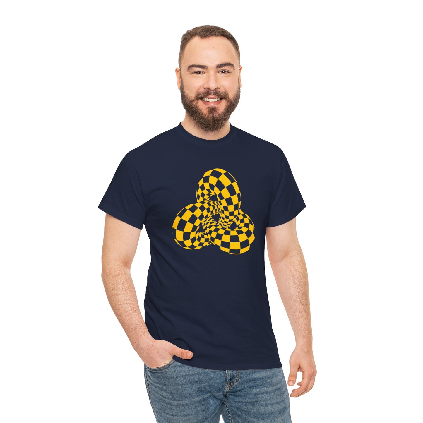 Twisted Checkerboard T-shirt