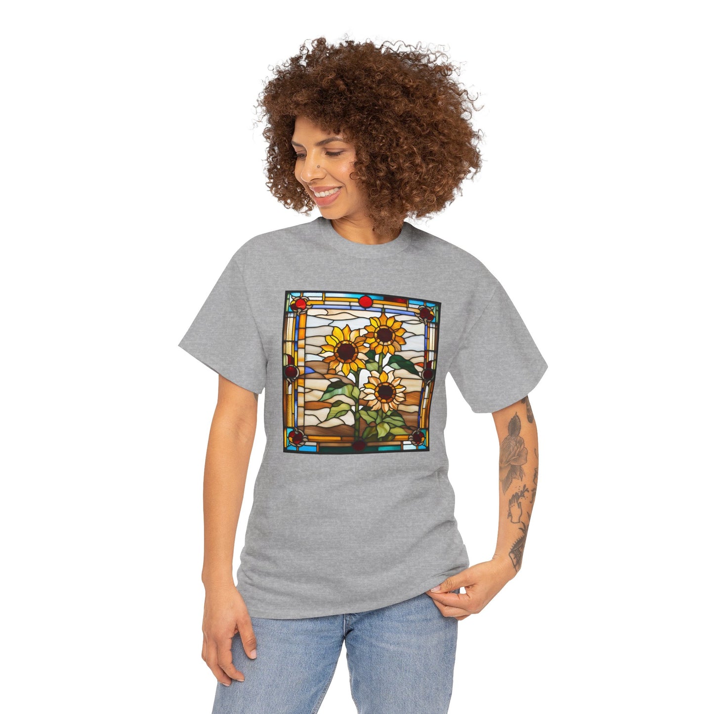 Sunflowers Stained Glass T-shirt