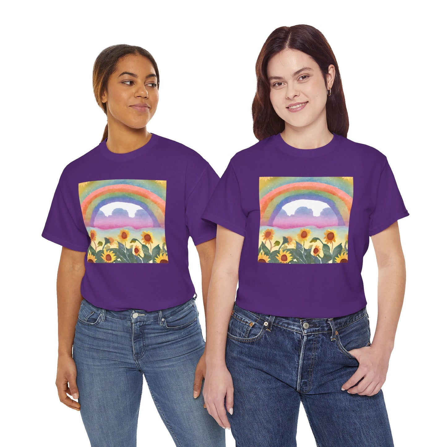 Sunflowers & Rainbow v3 T-shirt