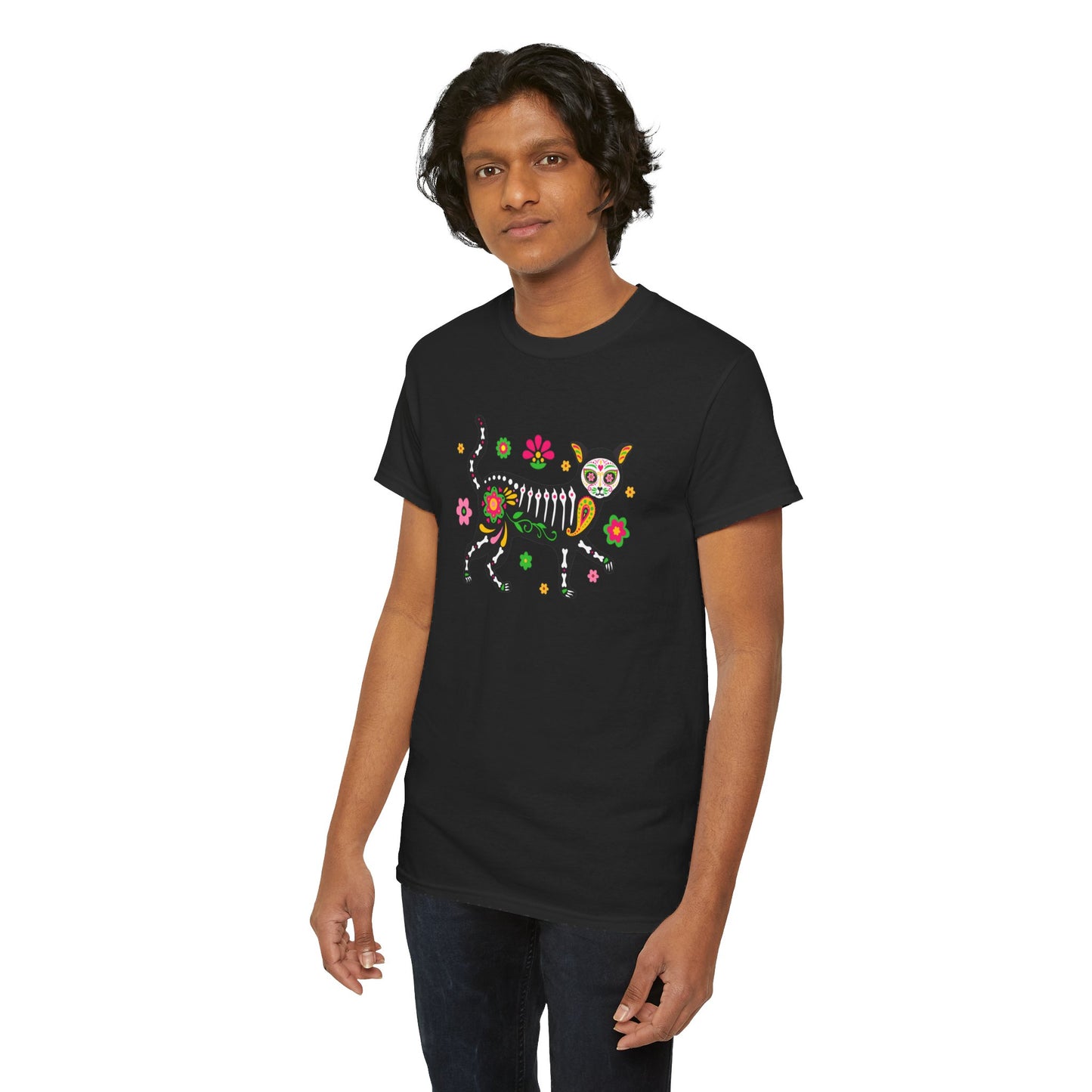 Day of the Dead Cat T-shirt