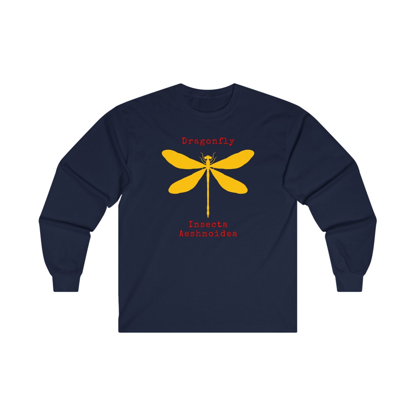 Dragonfly with Scientific Names - Long Sleeve Tee