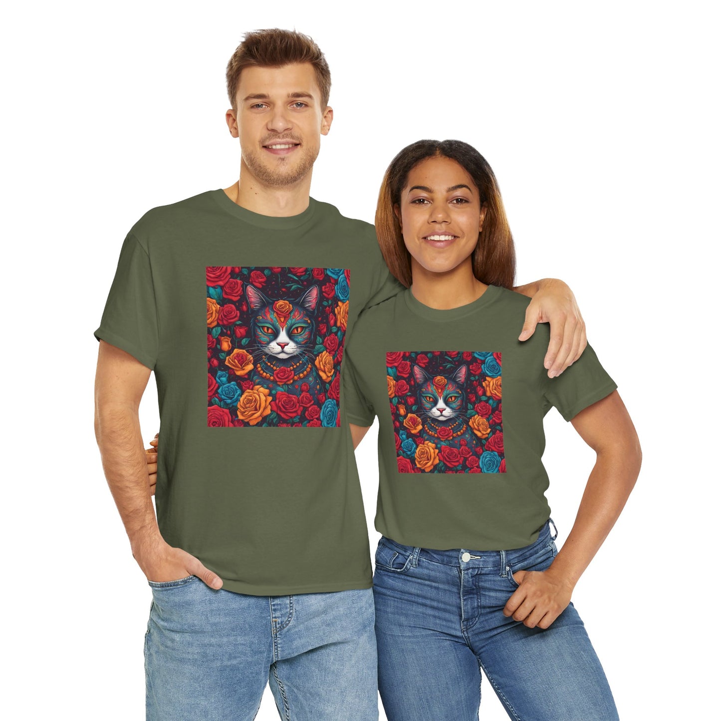 Day of the Dead Cat v4 T-shirt