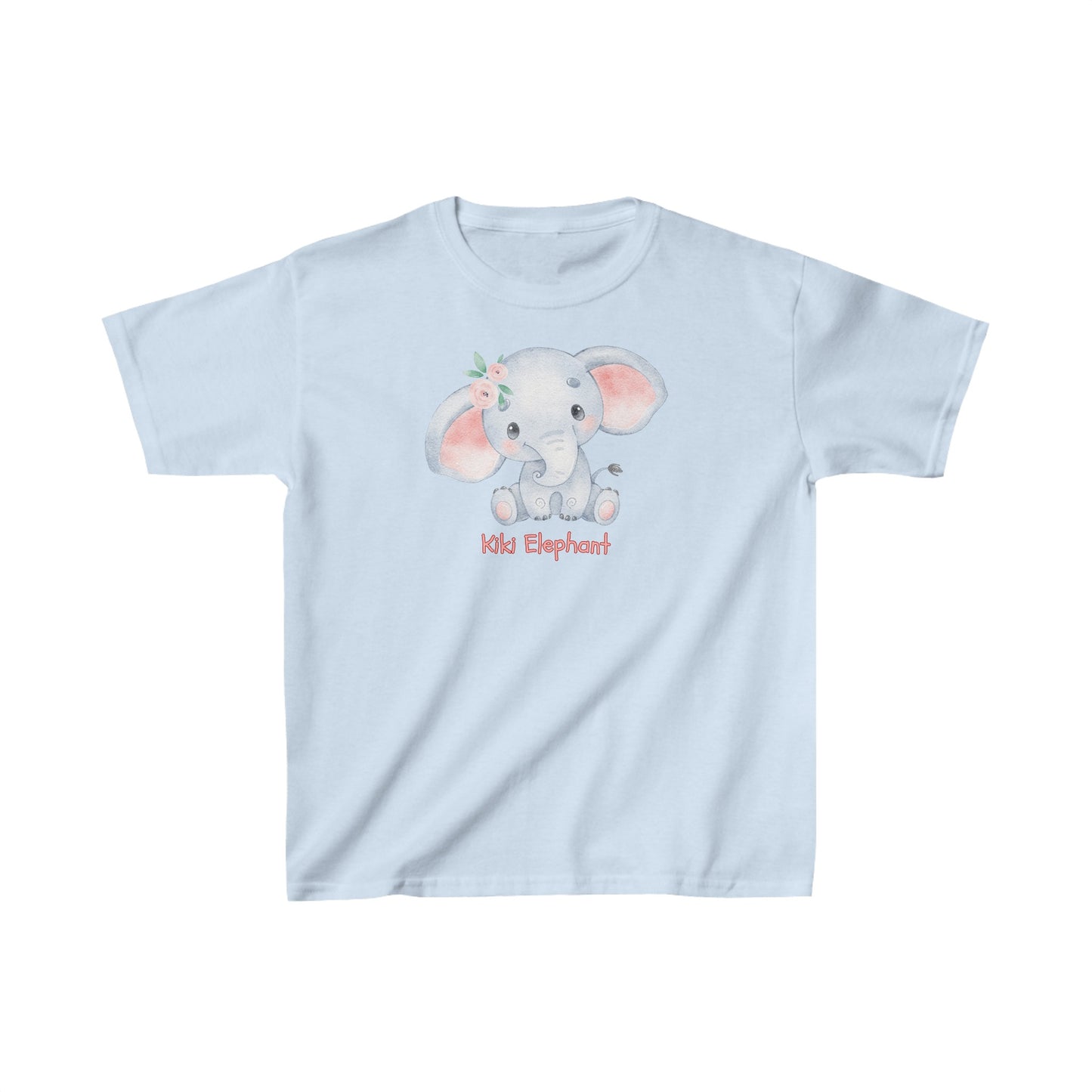 Adorable Kiki Elephant Solo - Kids Heavy Cotton™ Tee