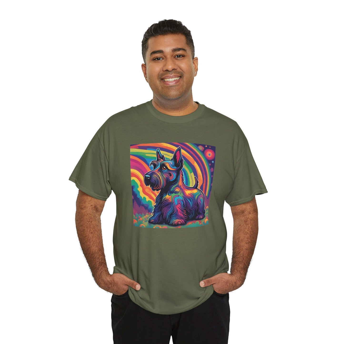 Psychedelic Scottish Terrier T-shirt