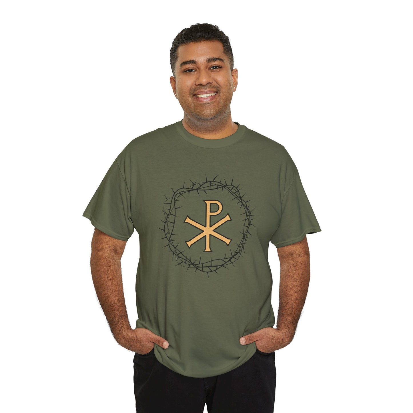 Crown of Thorns and Chi Rho T-shirt