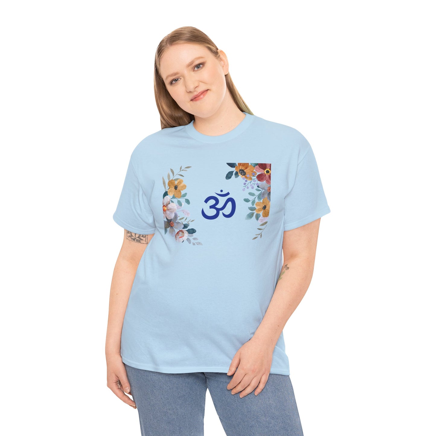 Om (with flowers) T-shirt