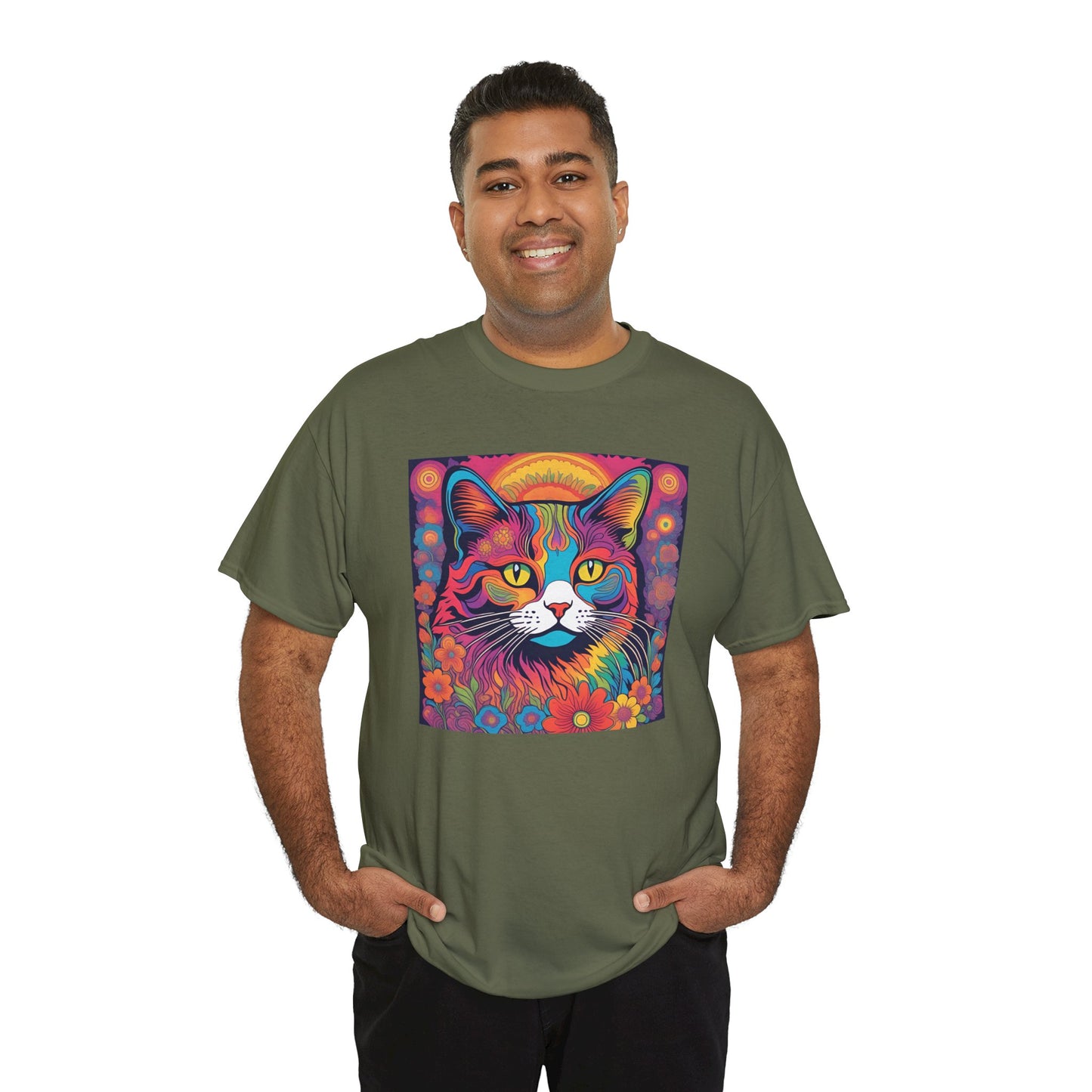 Psychedelic Cat T-shirt