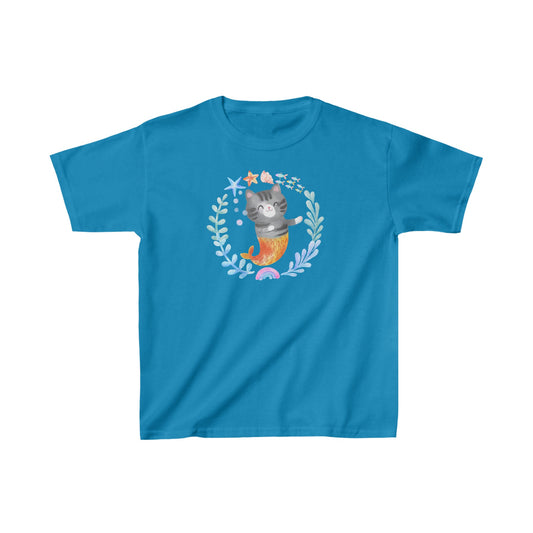 Mermaid Kitten - Tiggy - Kids Heavy Cotton™ Tee