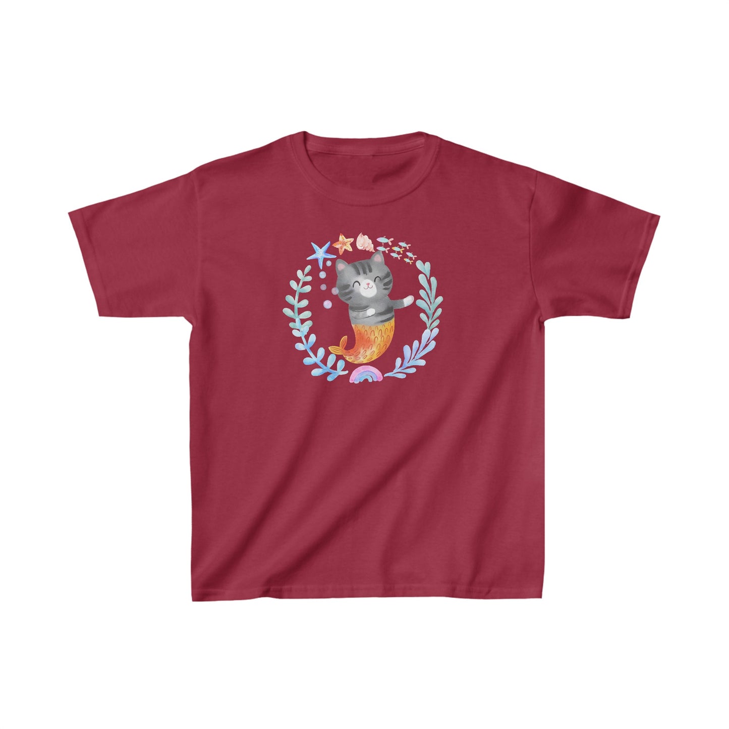 Mermaid Kitten - Tiggy - Kids Heavy Cotton™ Tee