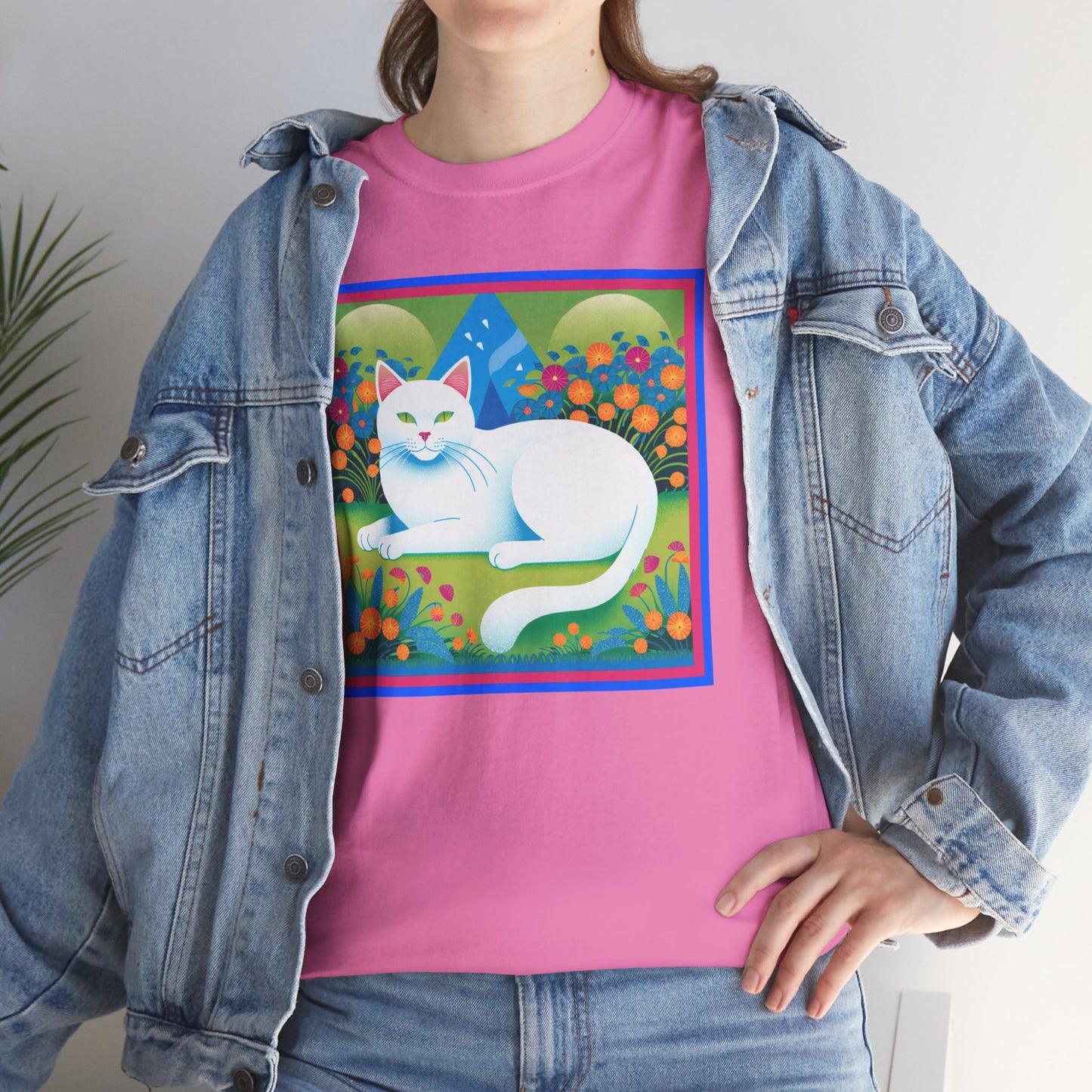 White Cat Retro v2 T-shirt