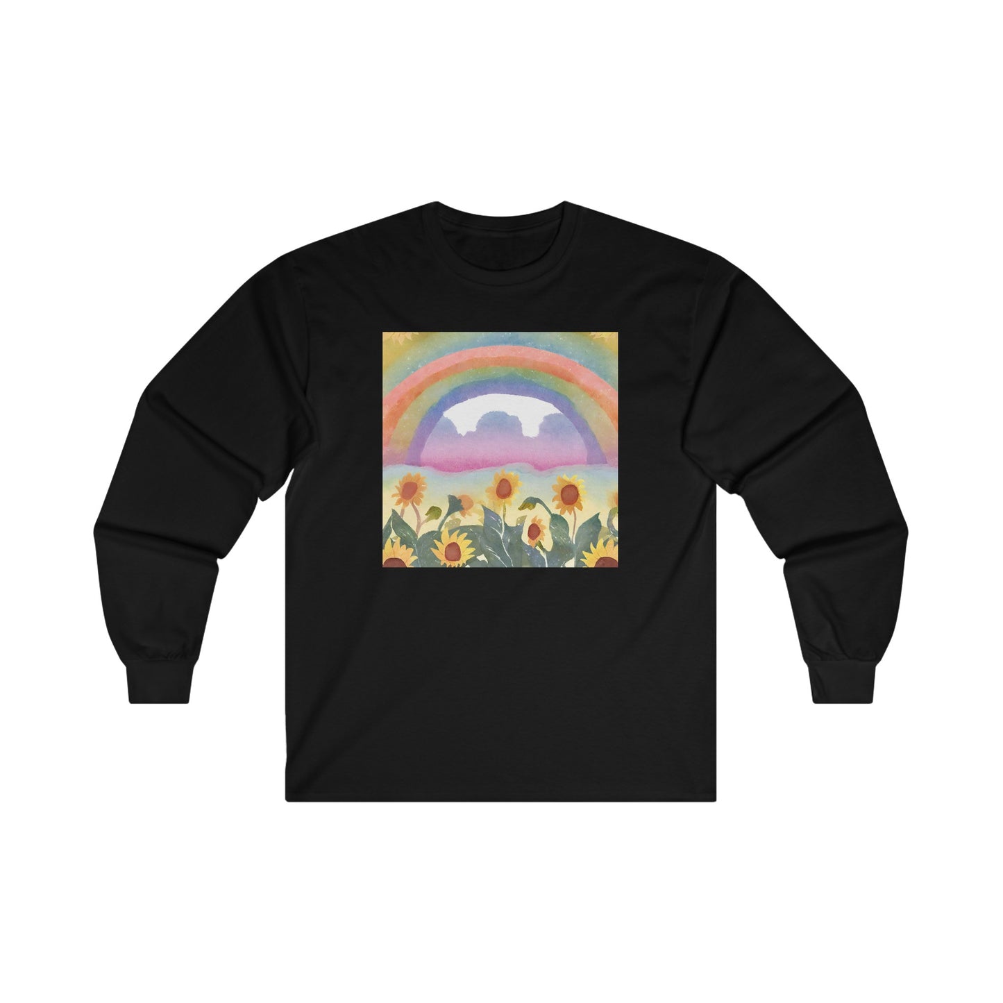 Sunflowers & Rainbow v3 - Long Sleeve Tee